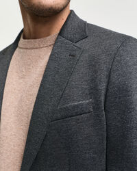 Two-Toned Twill Jersey Blazer