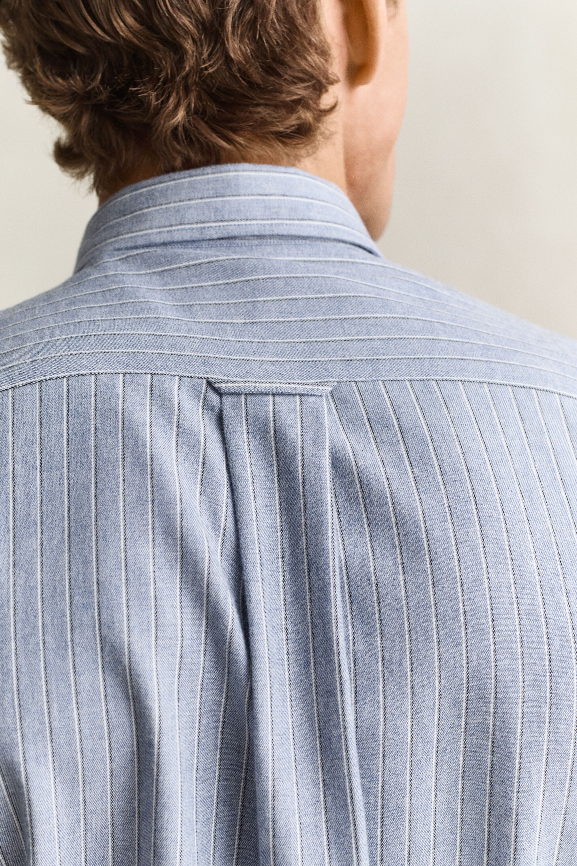Striped Flannel Mélange Shirt