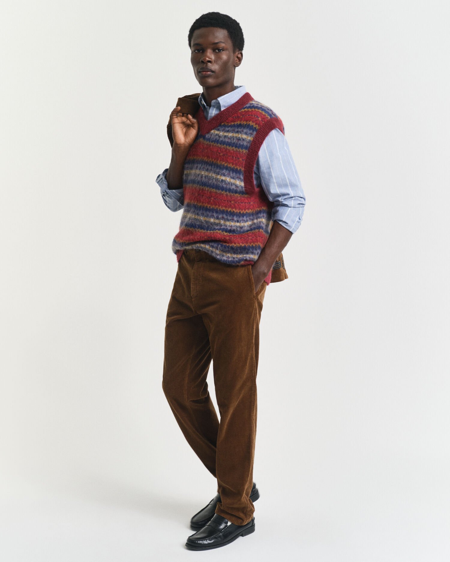 Brushed Fair  Isle Vest