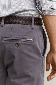 Slim Fit Comfort Chinos — DUSKY ANTHRACITE 3