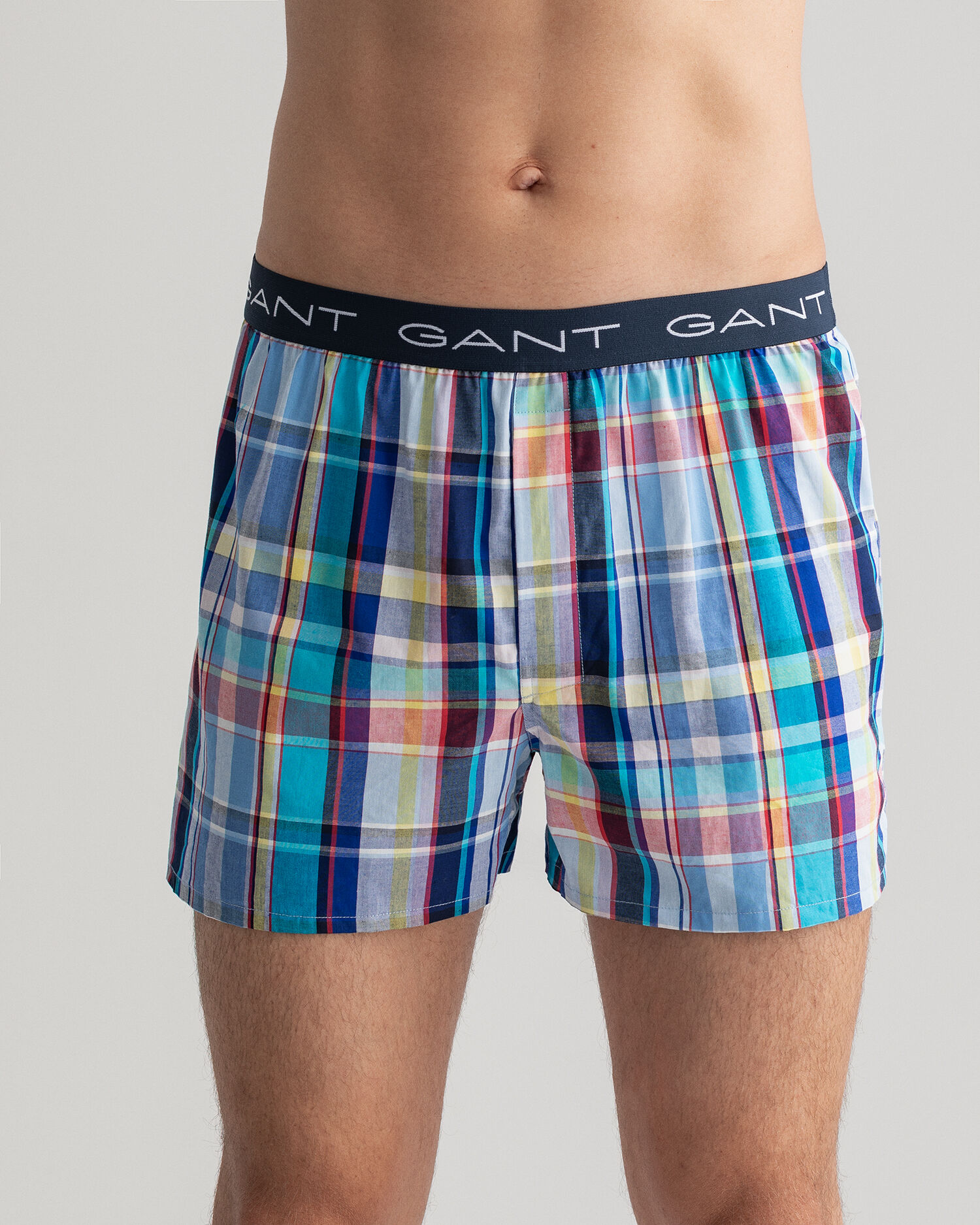 2-Pack Check \u0026 Oxford Boxer Shorts - GANT