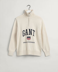 Retro Shield Half-Zip Sweater