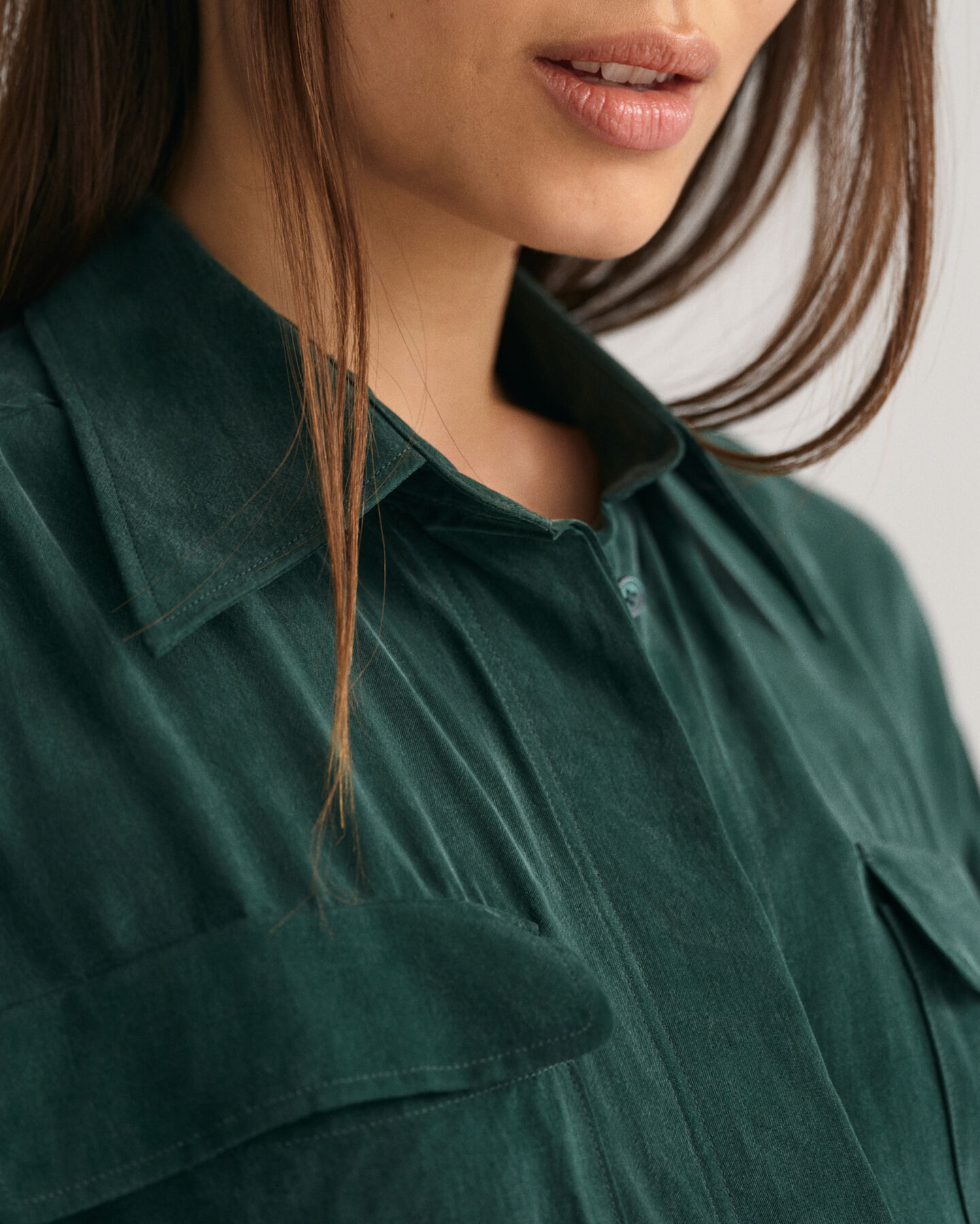 Relaxed Fit Utility Shirt Dress