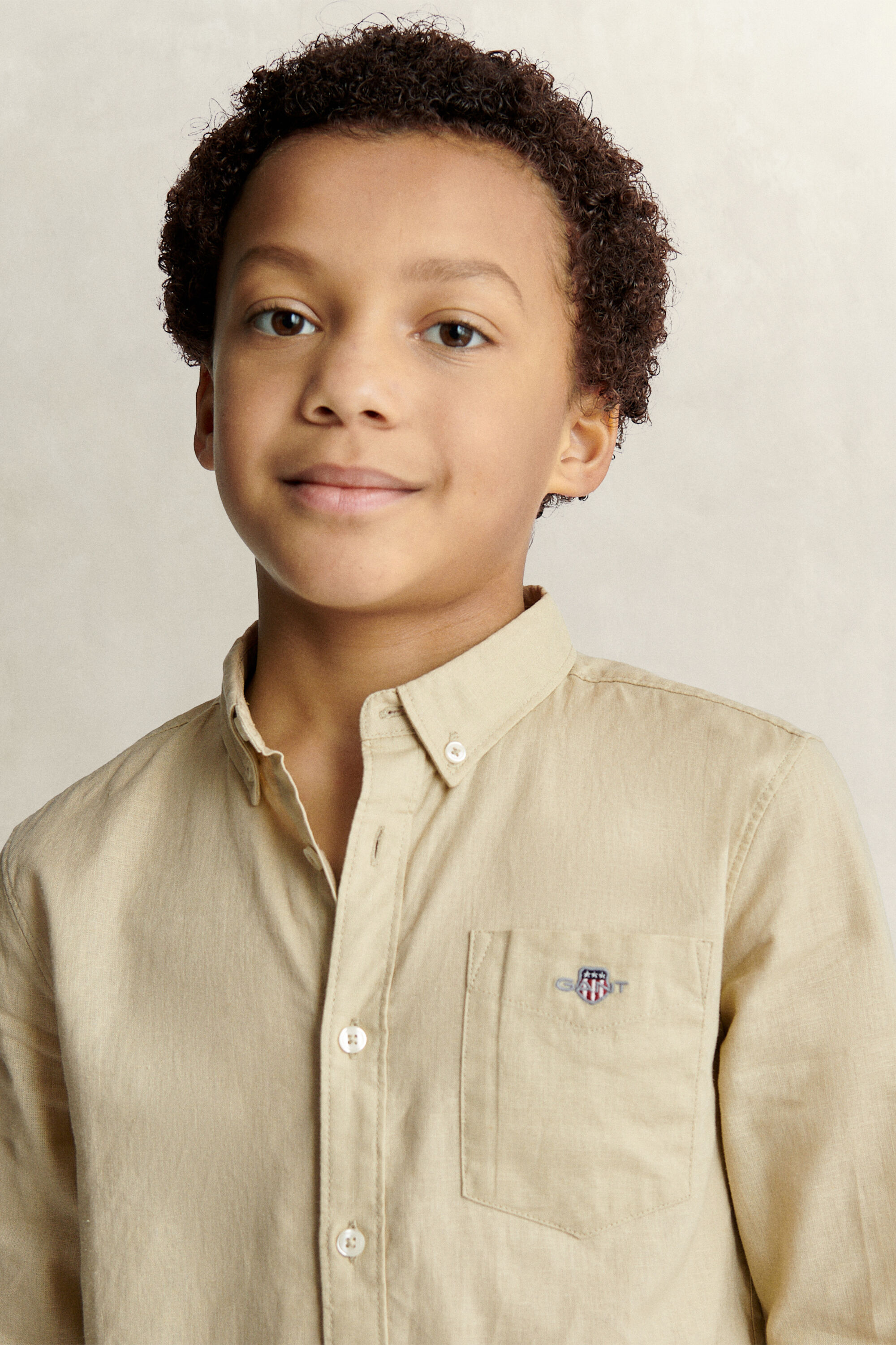 Teen Boys Linen Blend Shirt