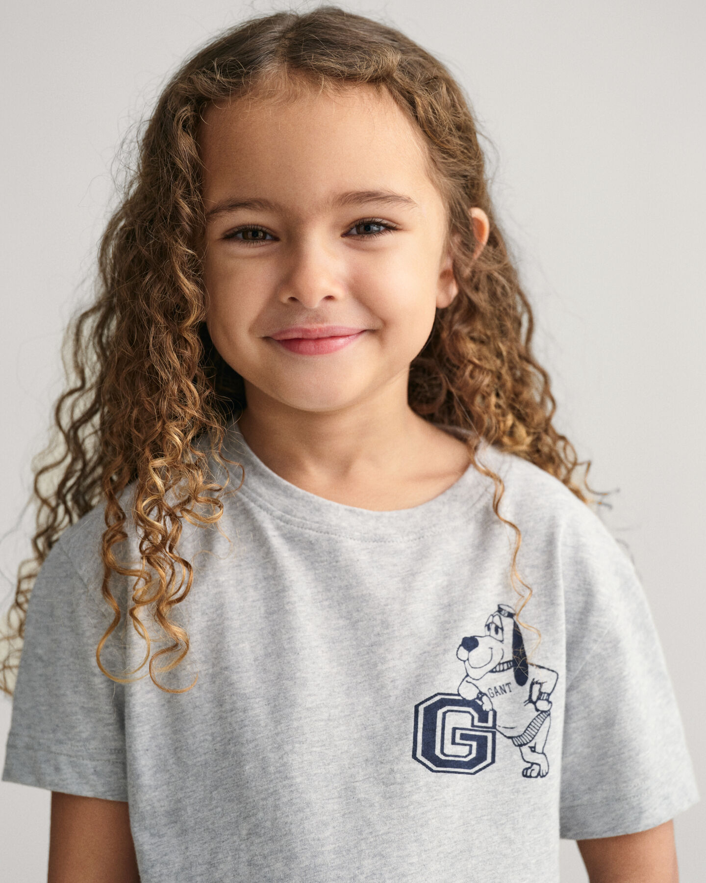 Kids G Dog Print T-Shirt