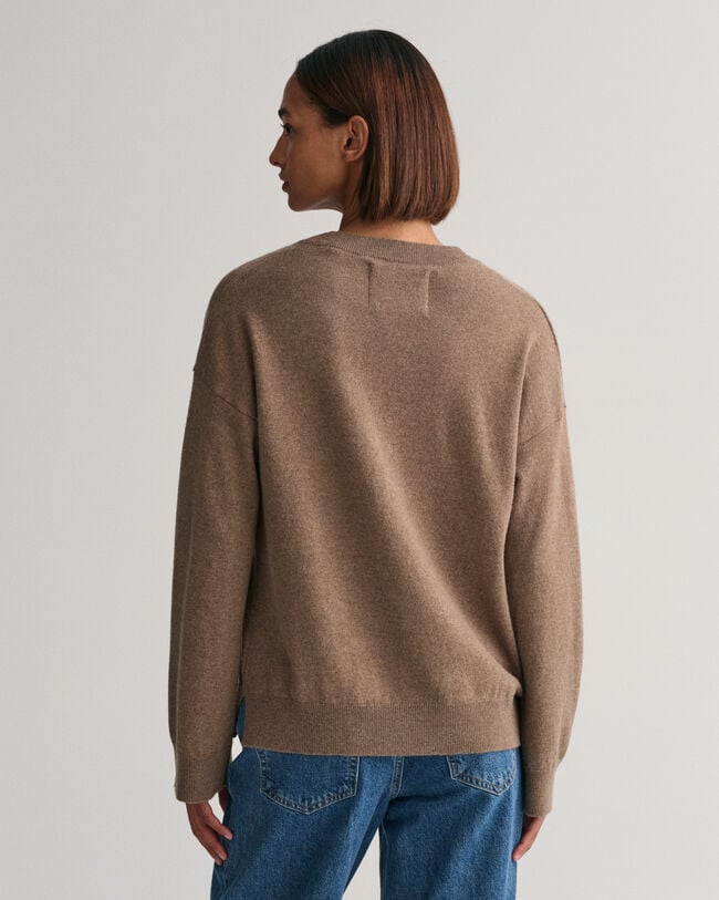 Superfine Lambswool V-Neck Sweater
