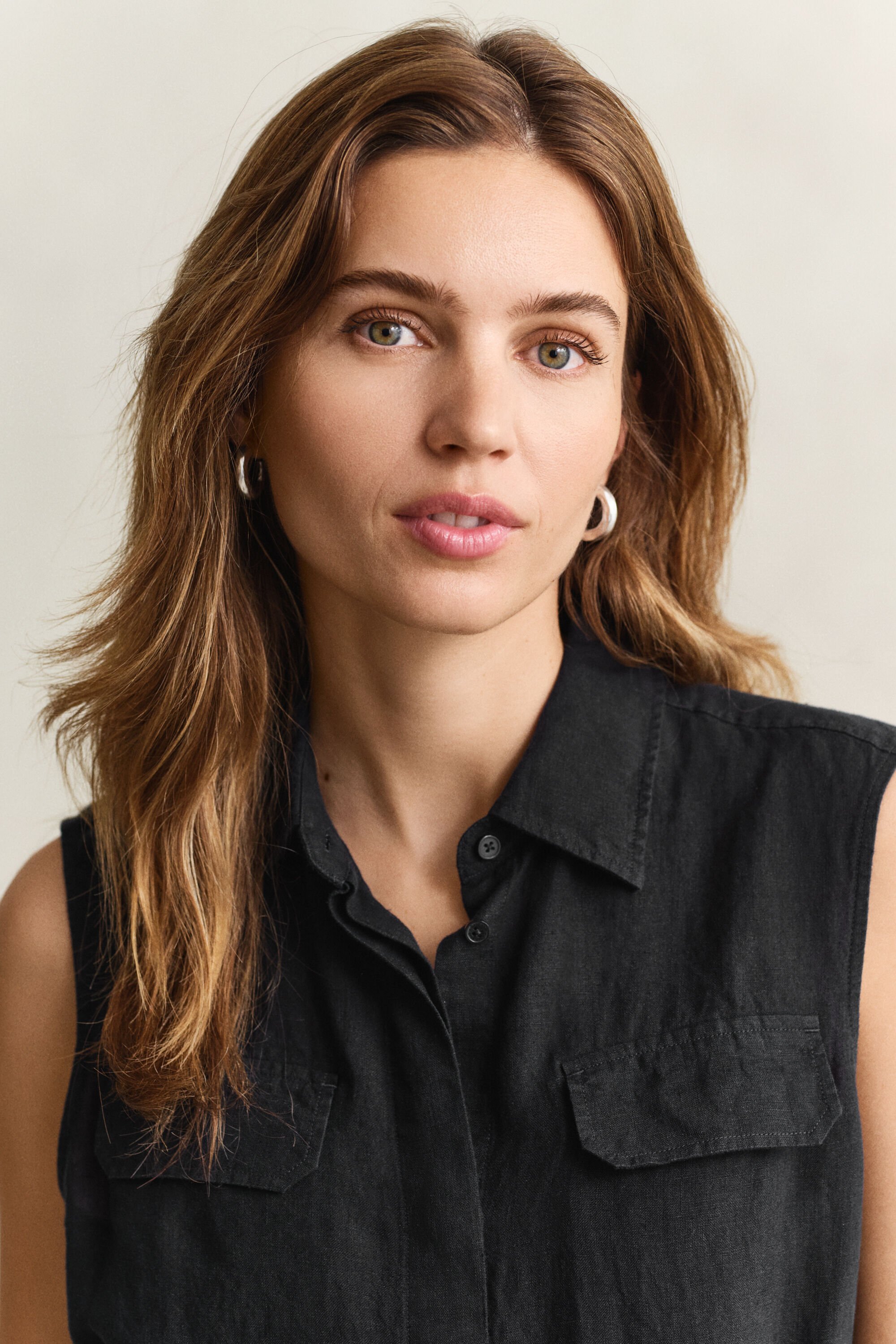 Sleeveless Linen Dress