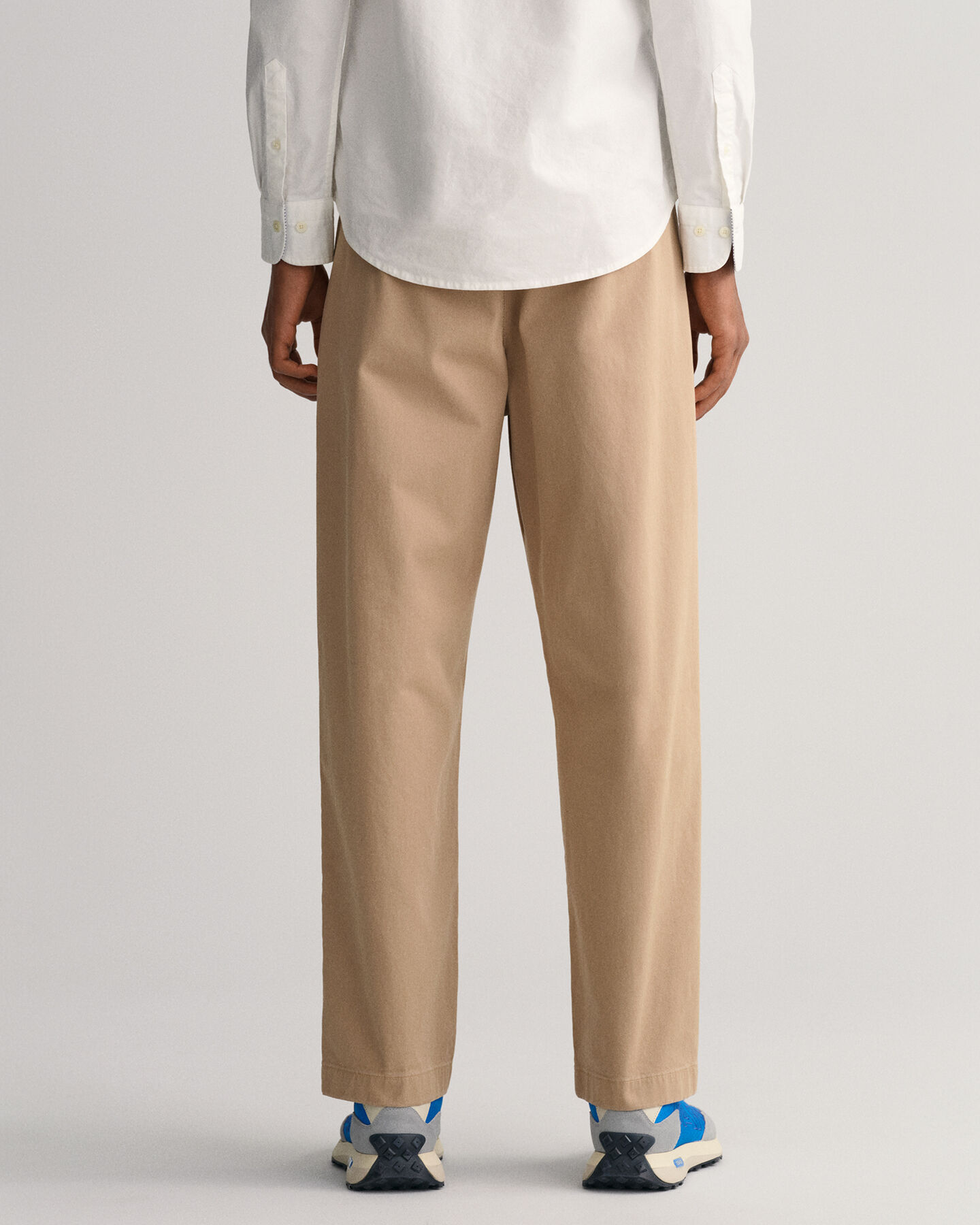 Relaxed Fit Pleated Chinos