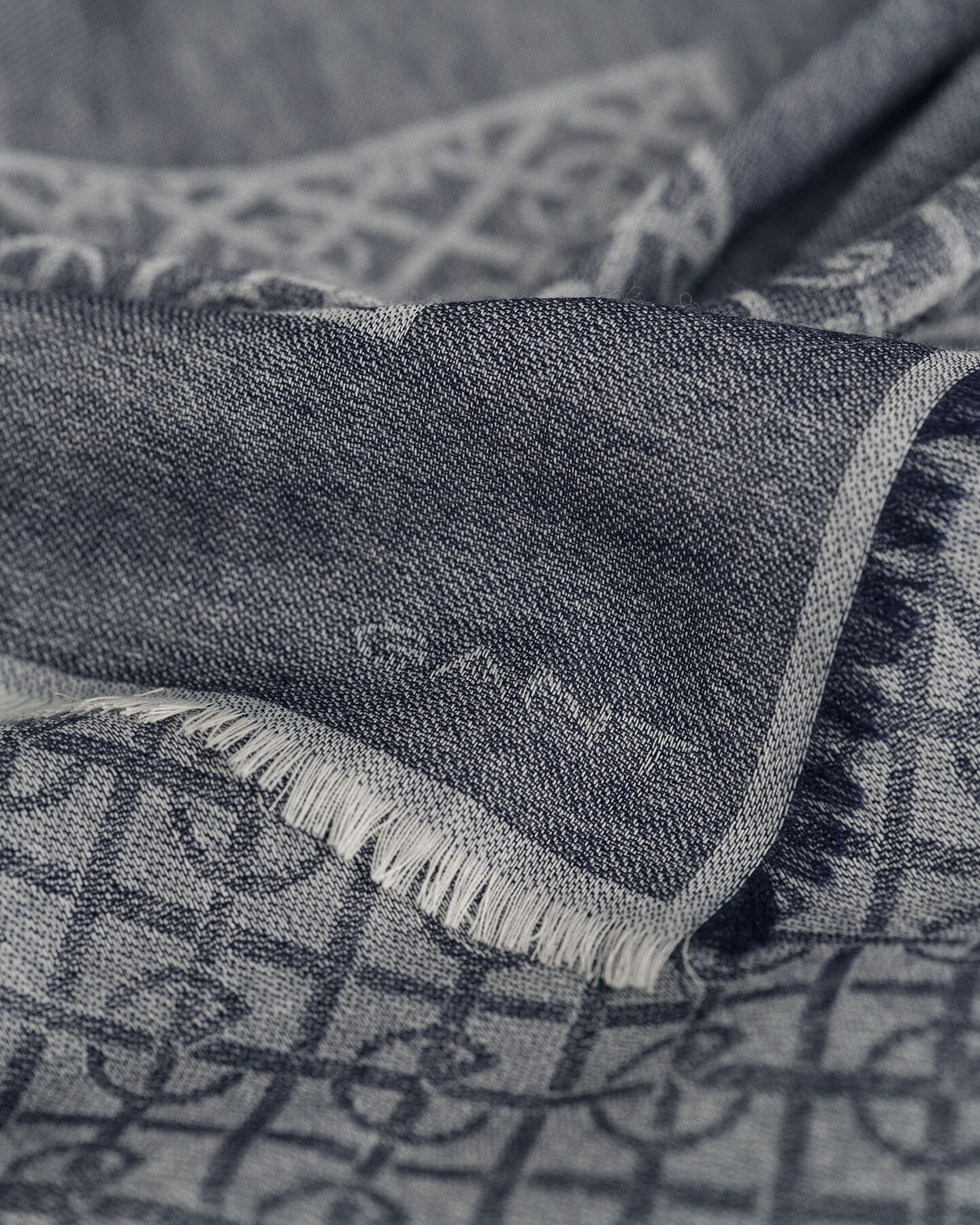 G Patterned Lightweight Woven Scarf