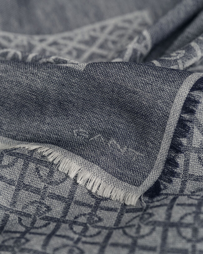 G Patterned Lightweight Woven Scarf