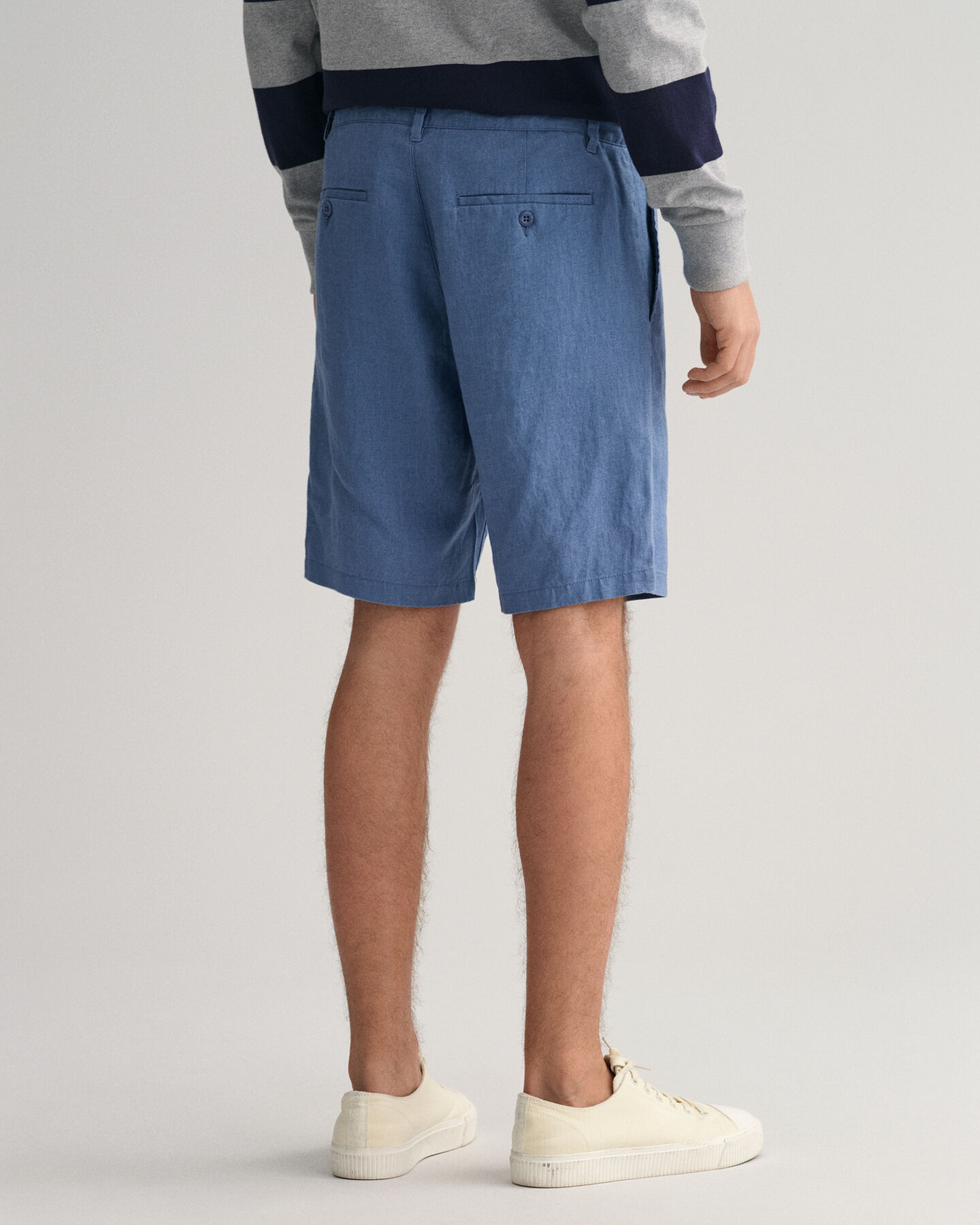 Relaxed Fit Linen Drawstring Shorts