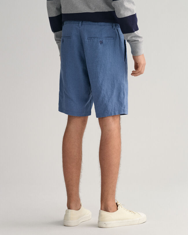 Relaxed Fit Linen Drawstring Shorts