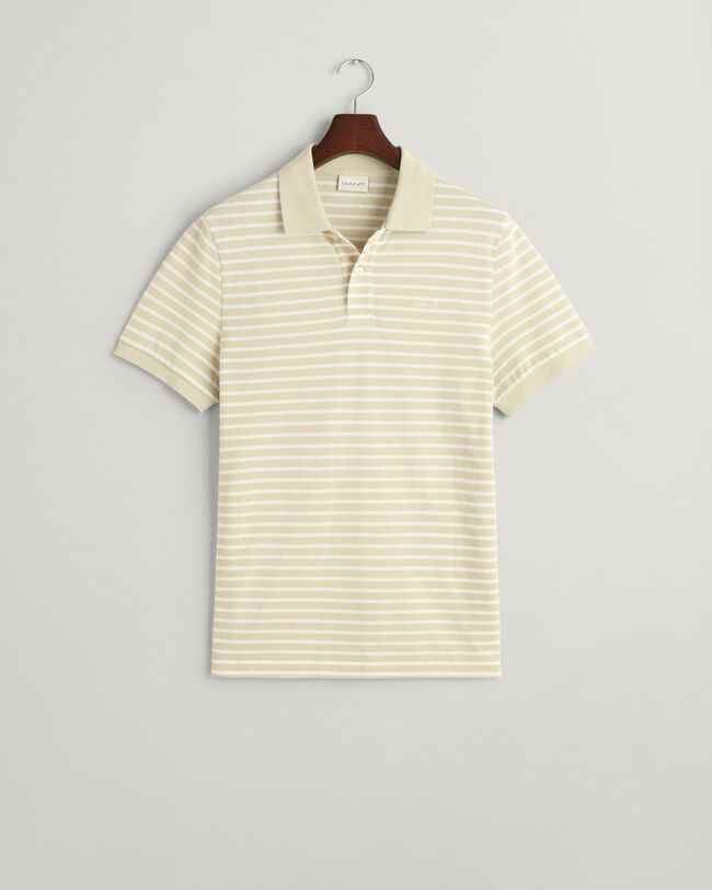 Striped Piqué Polo Shirt