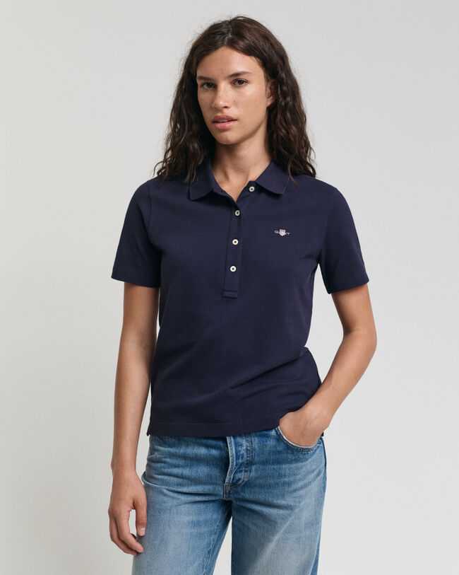Seasonal Essential Embroidered Archive Shield Polo Shirt