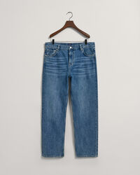 Relaxed Fit Stone Washed Jeans