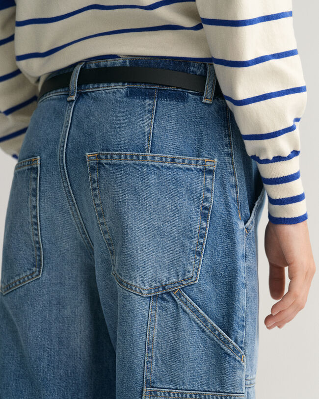 Wide Leg Cargo Jeans