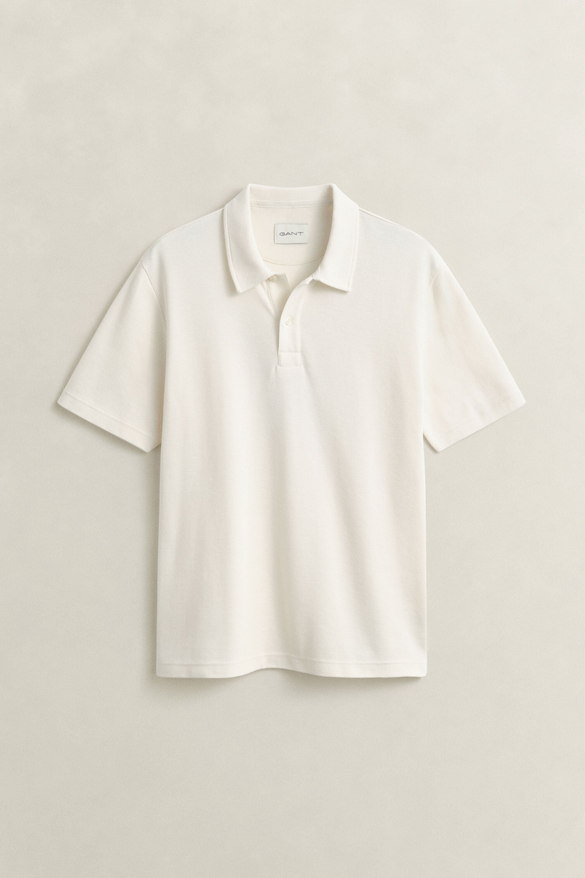Waffle Texture Polo Shirt