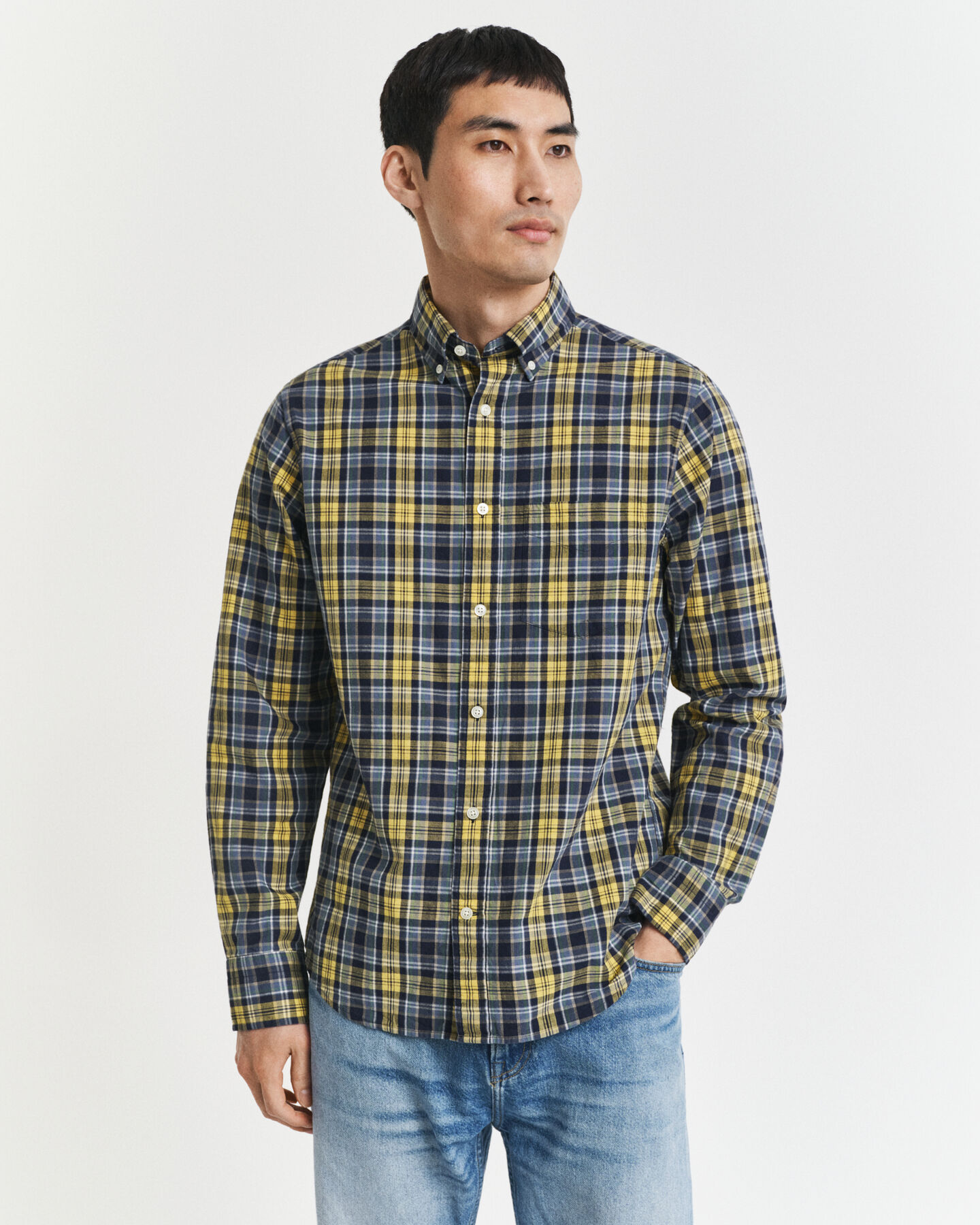 Regular Fit Checked Archive Poplin Shirt