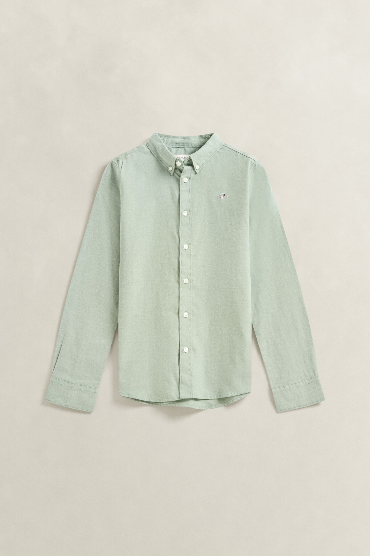 Teen Boys Shield Oxford Shirt — DARK MOSS GREEN