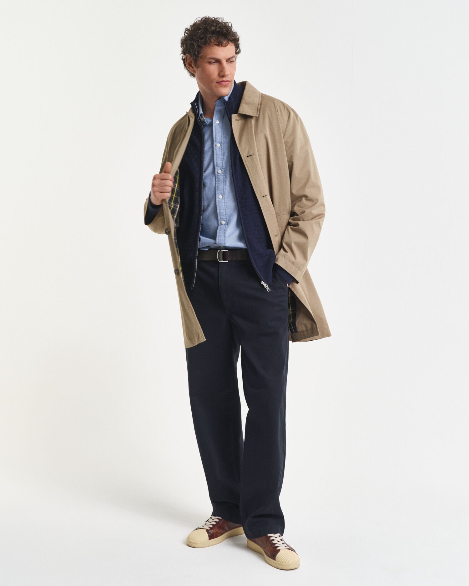 Micro Textured Zip Sweater