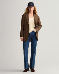 Cotton Ribbed V-Neck Sweater