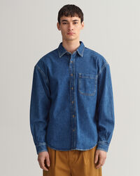 Oversized Denim Twill Shirt
