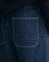 Relaxed Fit Cotton Linen Jeans