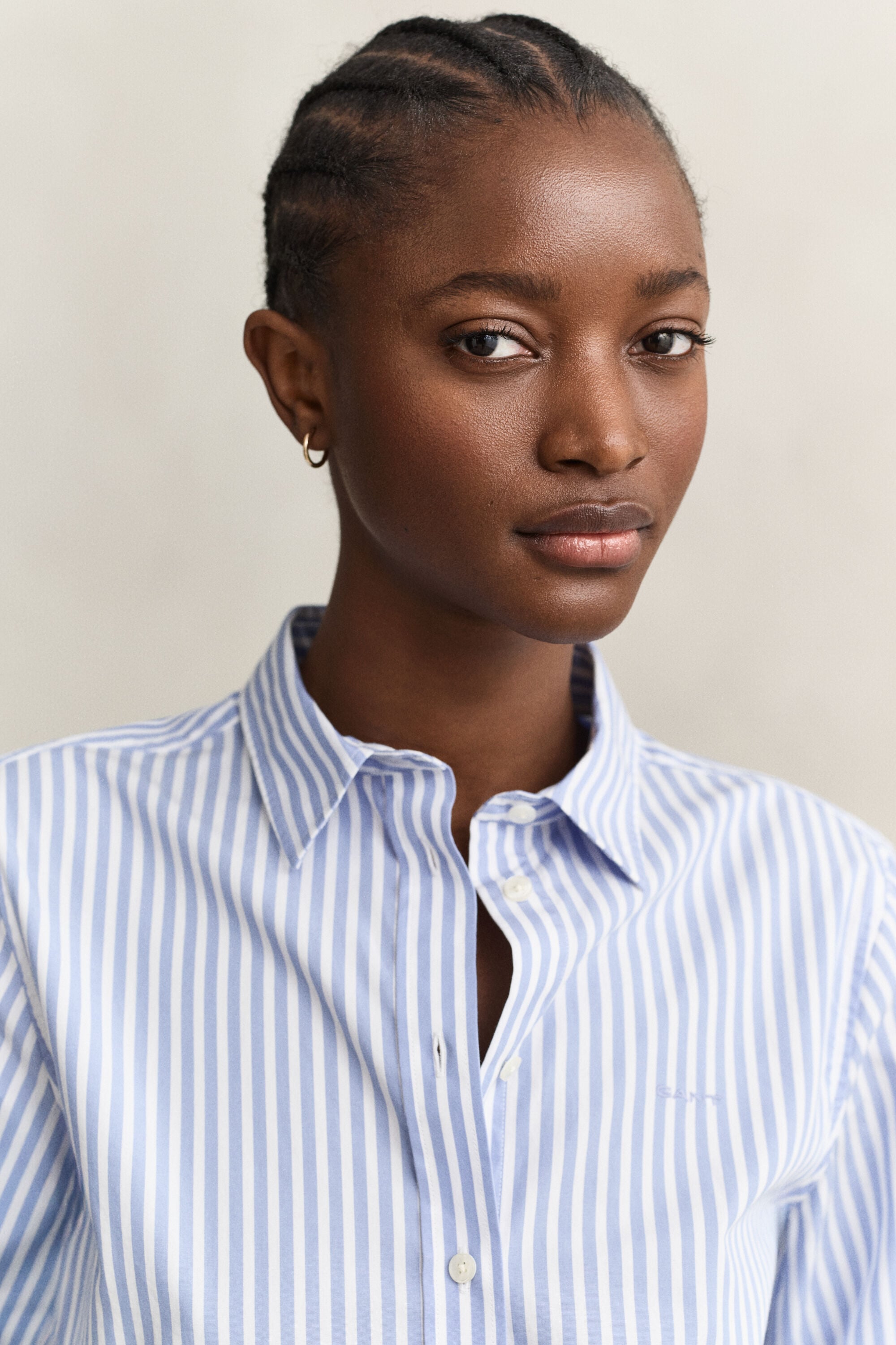 Regular Fit Striped Classic Poplin Shirt