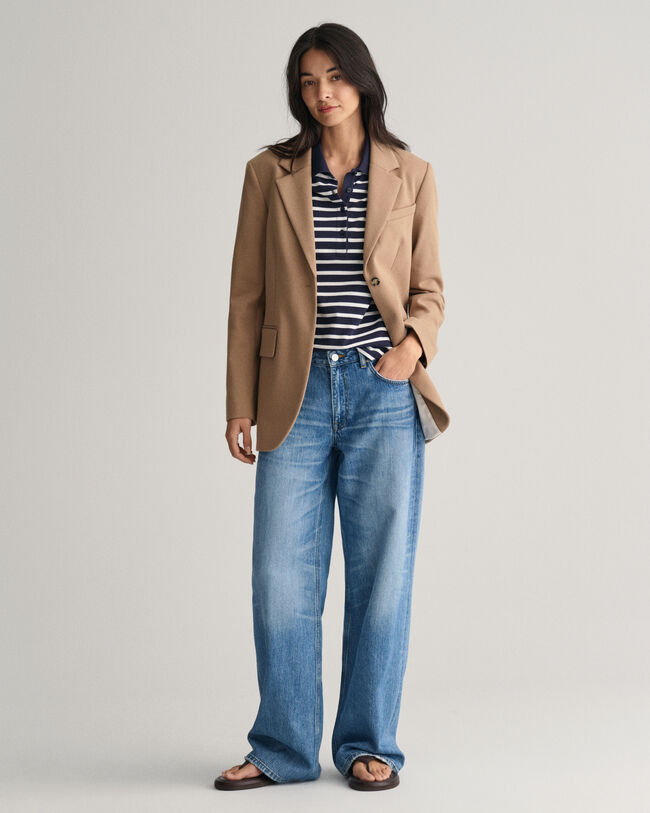 Striped Shield Piqué Polo Shirt