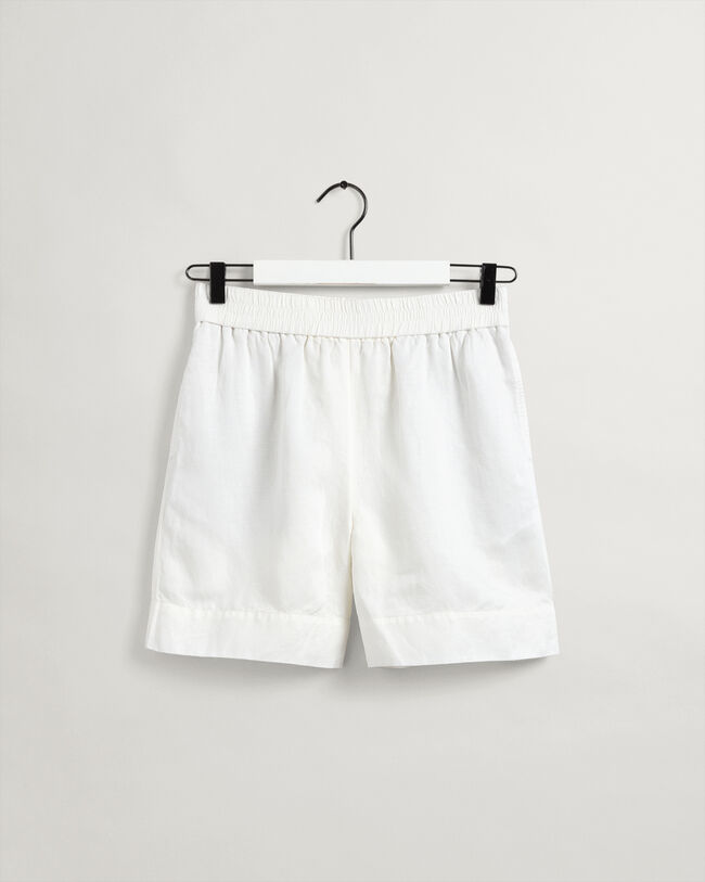 Linen Viscose Pull-On Shorts