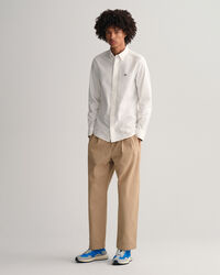 Relaxed Fit Pleated Chinos