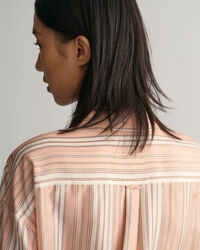 Oversized Striped Silk Shirt