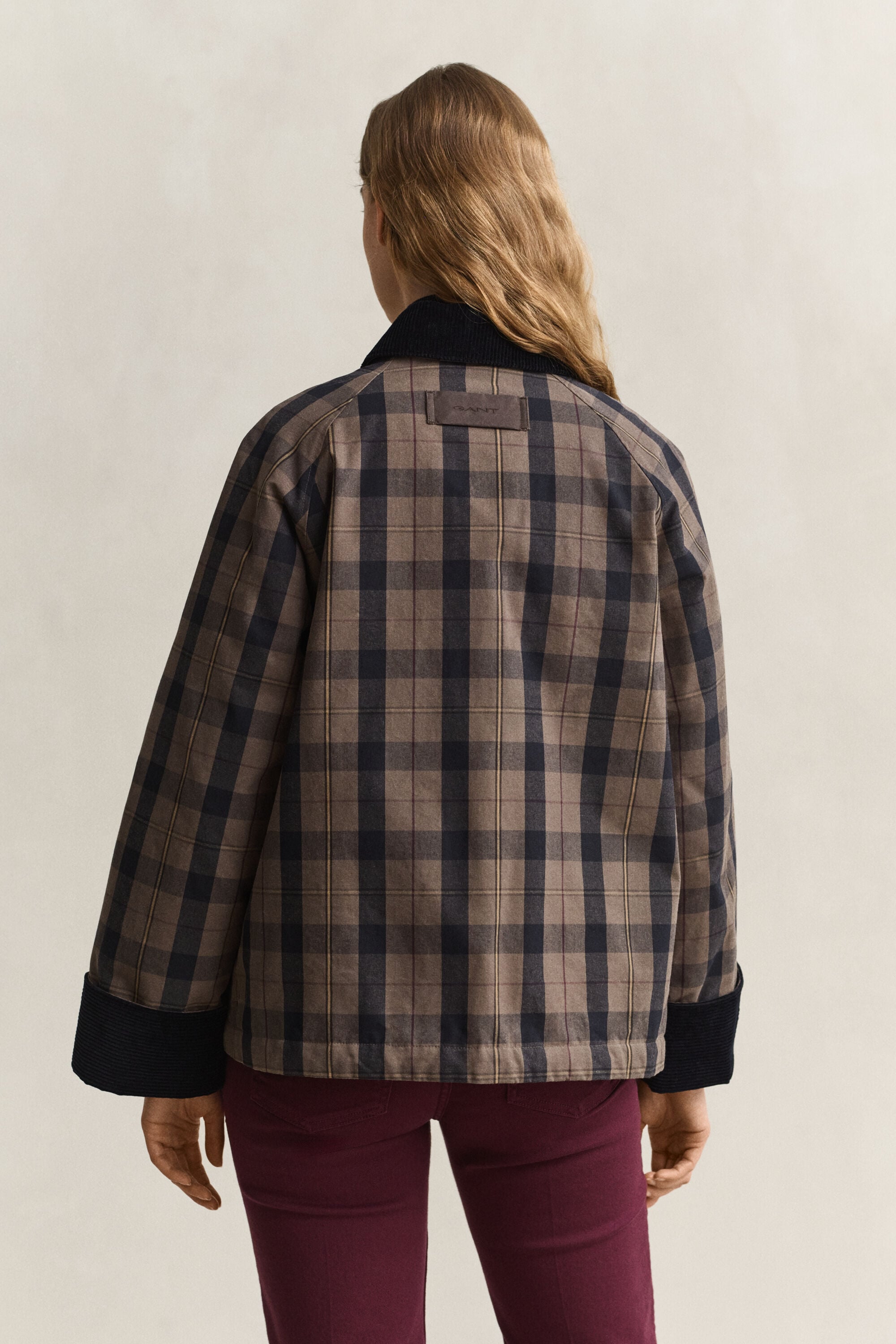 Check Waxed Jacket