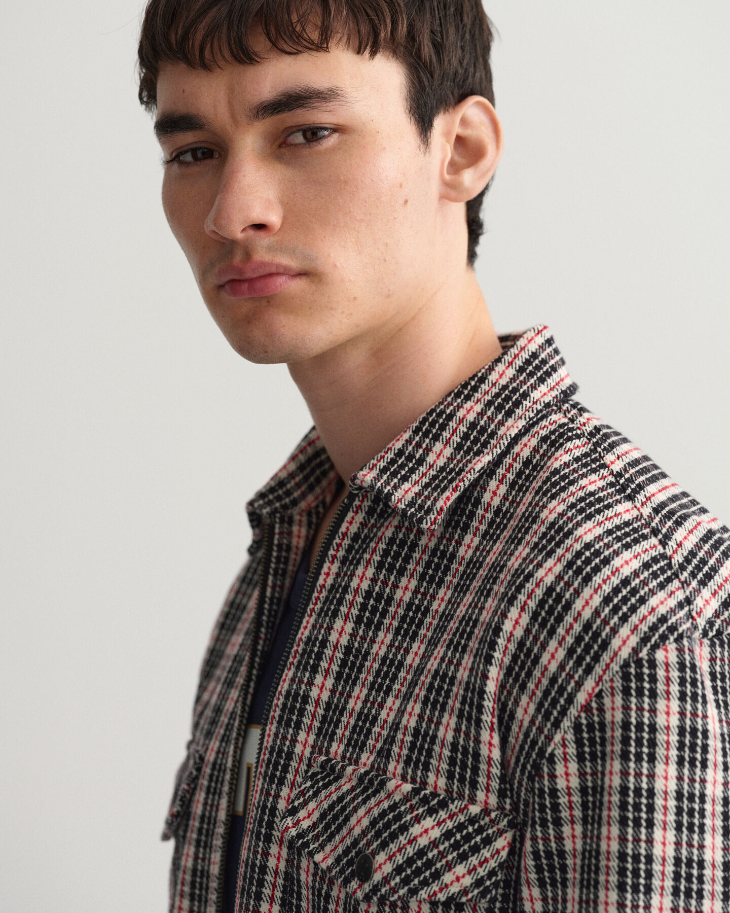 Relaxed Fit Heavy Twill Zip Shirt