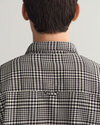 Oversized Houndstooth Cotton Shirt