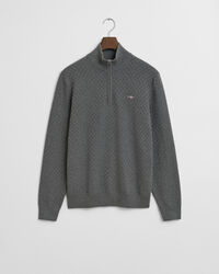 Micro Textured Half-Zip Sweater