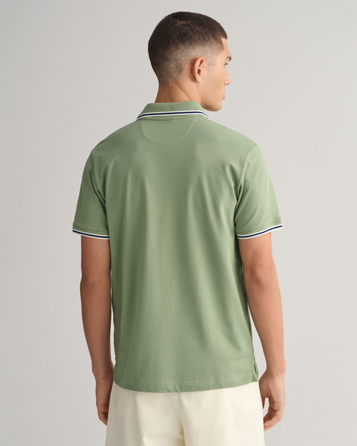 3-Color Tipped Piqu&eacute; Polo Shirt