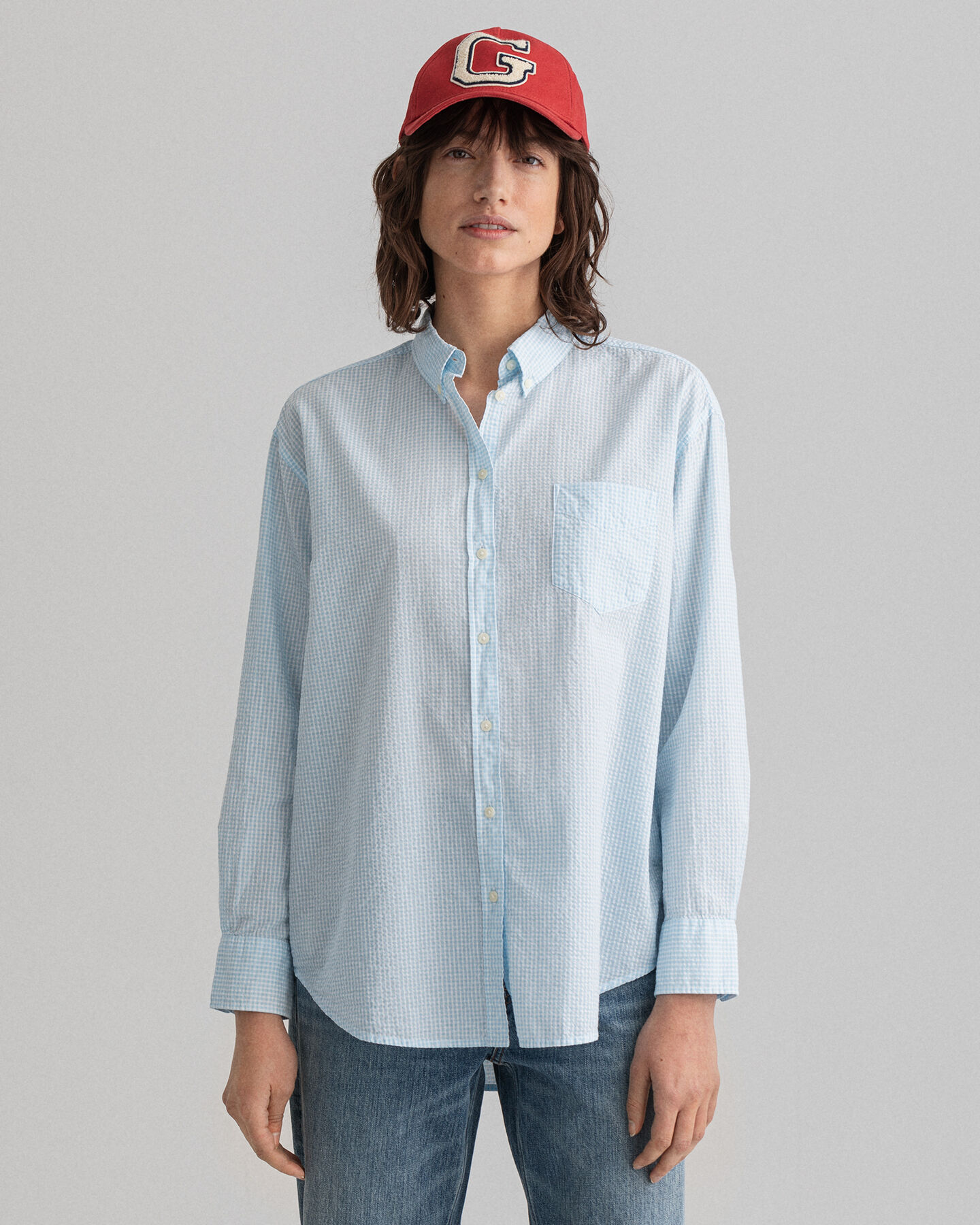 Relaxed Fit Gingham Shirt