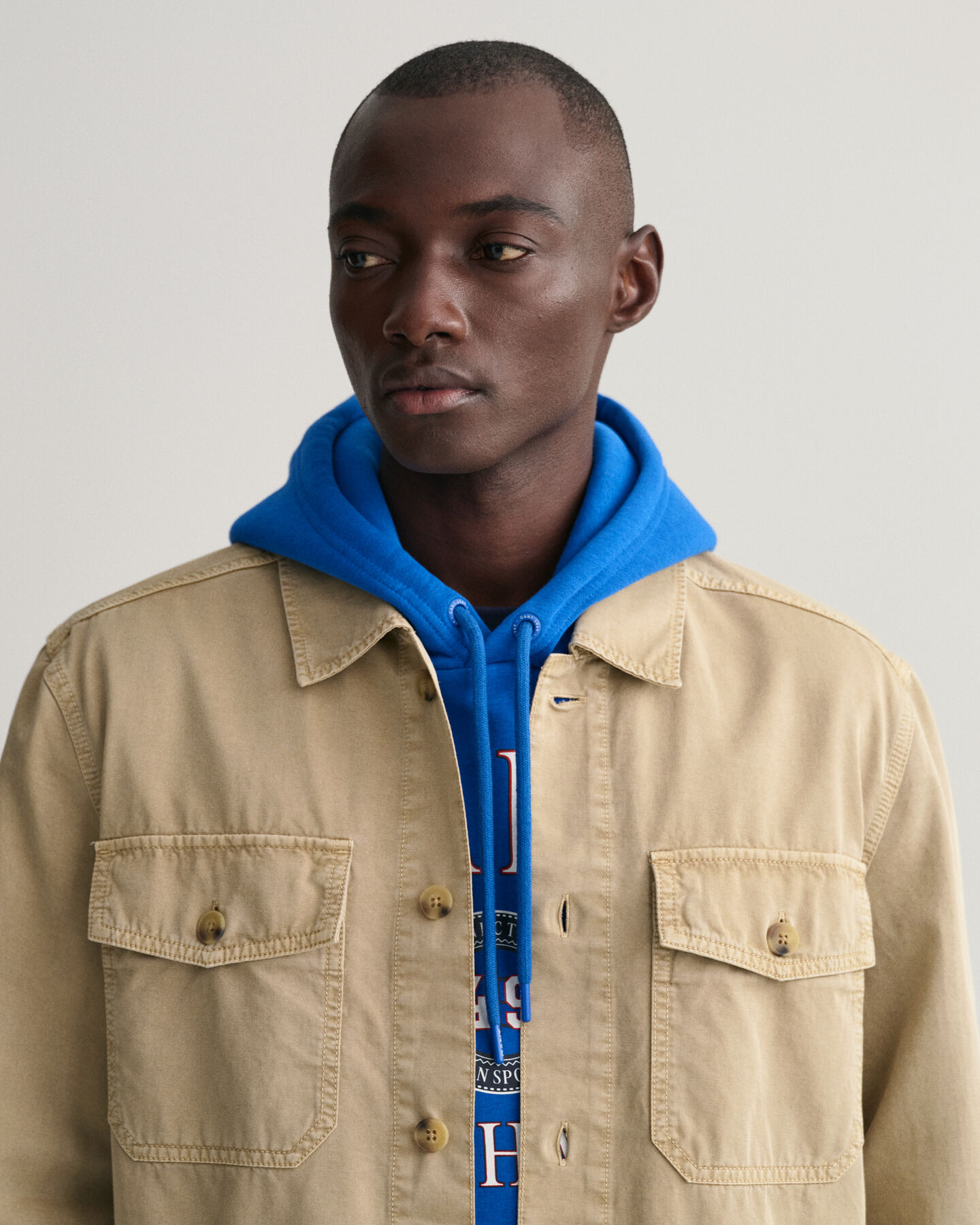 Garment-Dyed Twill Overshirt