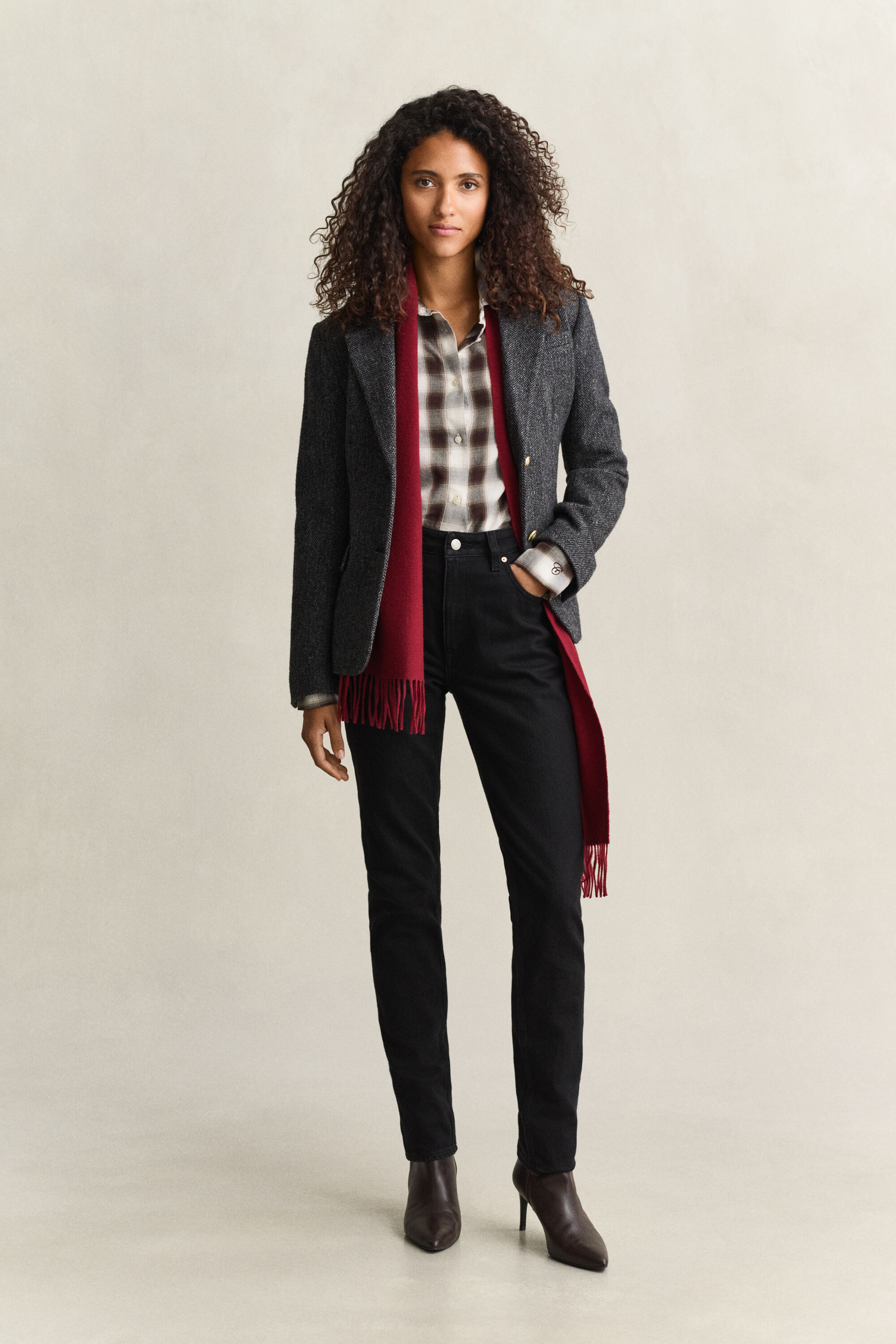 Regular Flannel Shirt — DEEP BROWN