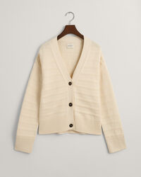 Tonal Striped Cotton Cardigan