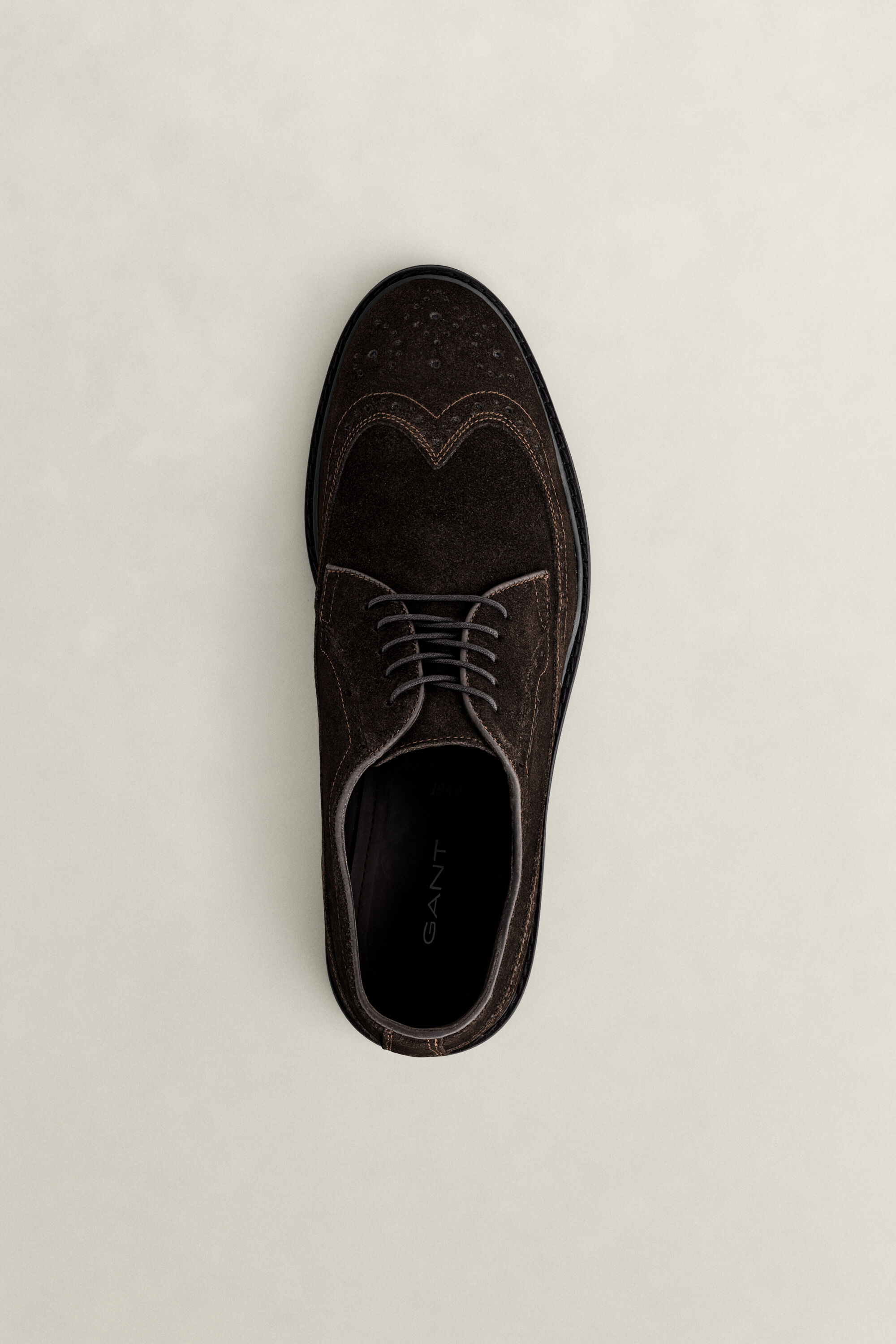 Bidford Suede Brogues — DARK BROWN