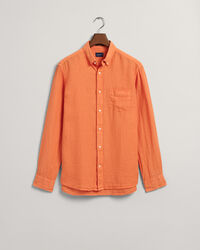 Regular Fit Garment-Dyed Linen Shirt