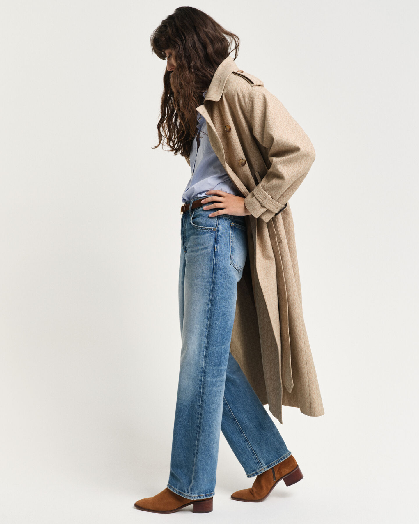 Monogram Jacquard Trench Coat