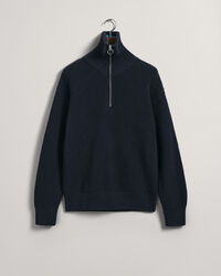 Ribbed Half-Zip Sweater