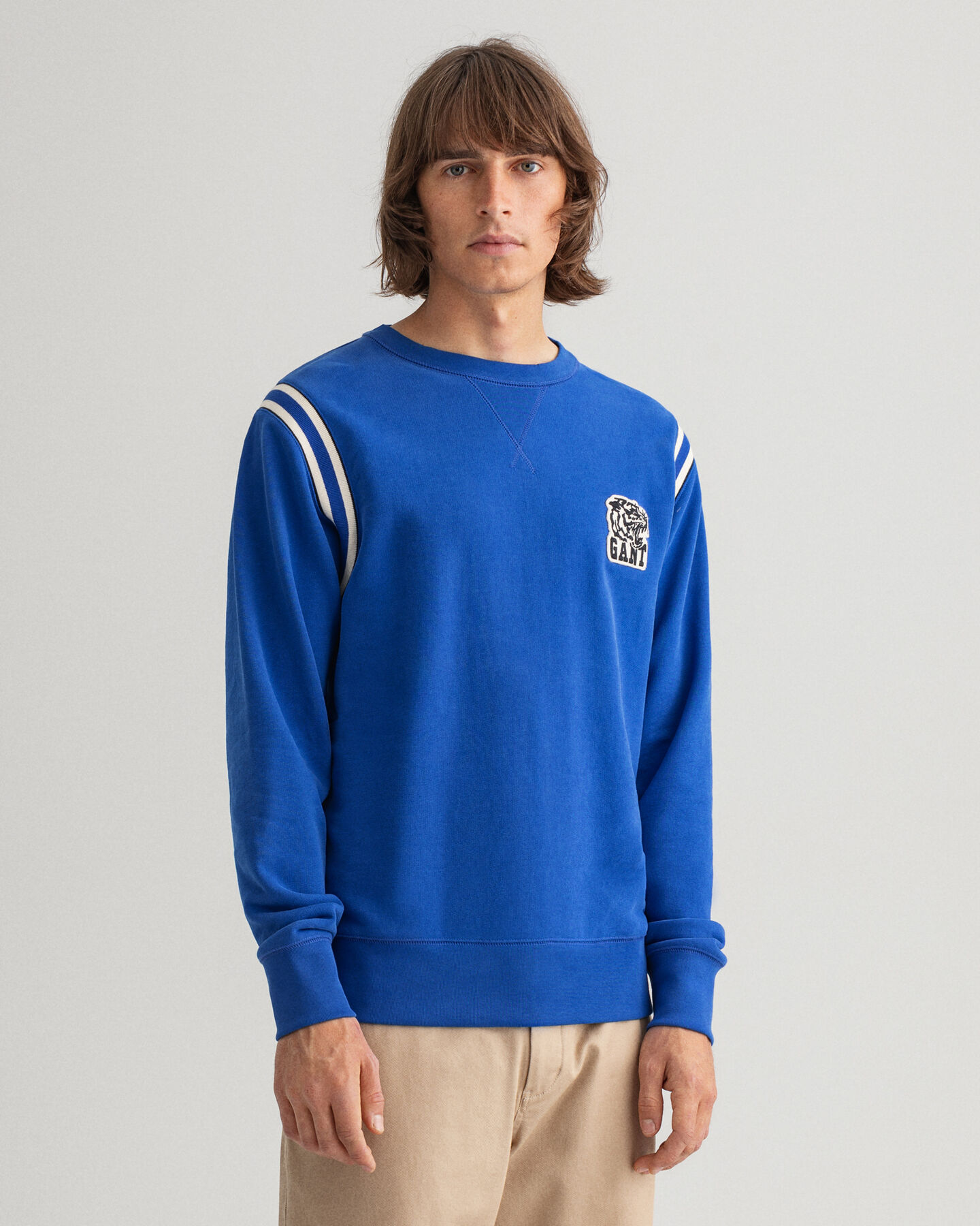 Tiger Badge Crew Neck Sweatshirt