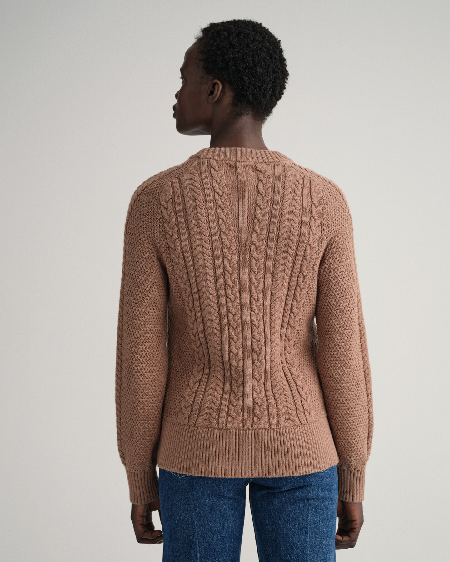 Cable Crew Neck Sweater