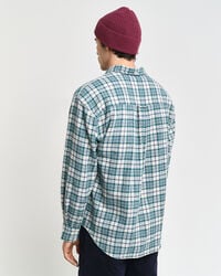 Oversized Textured Checked Shirt