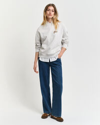 Script Graphic Crew Neck Sweatshirt