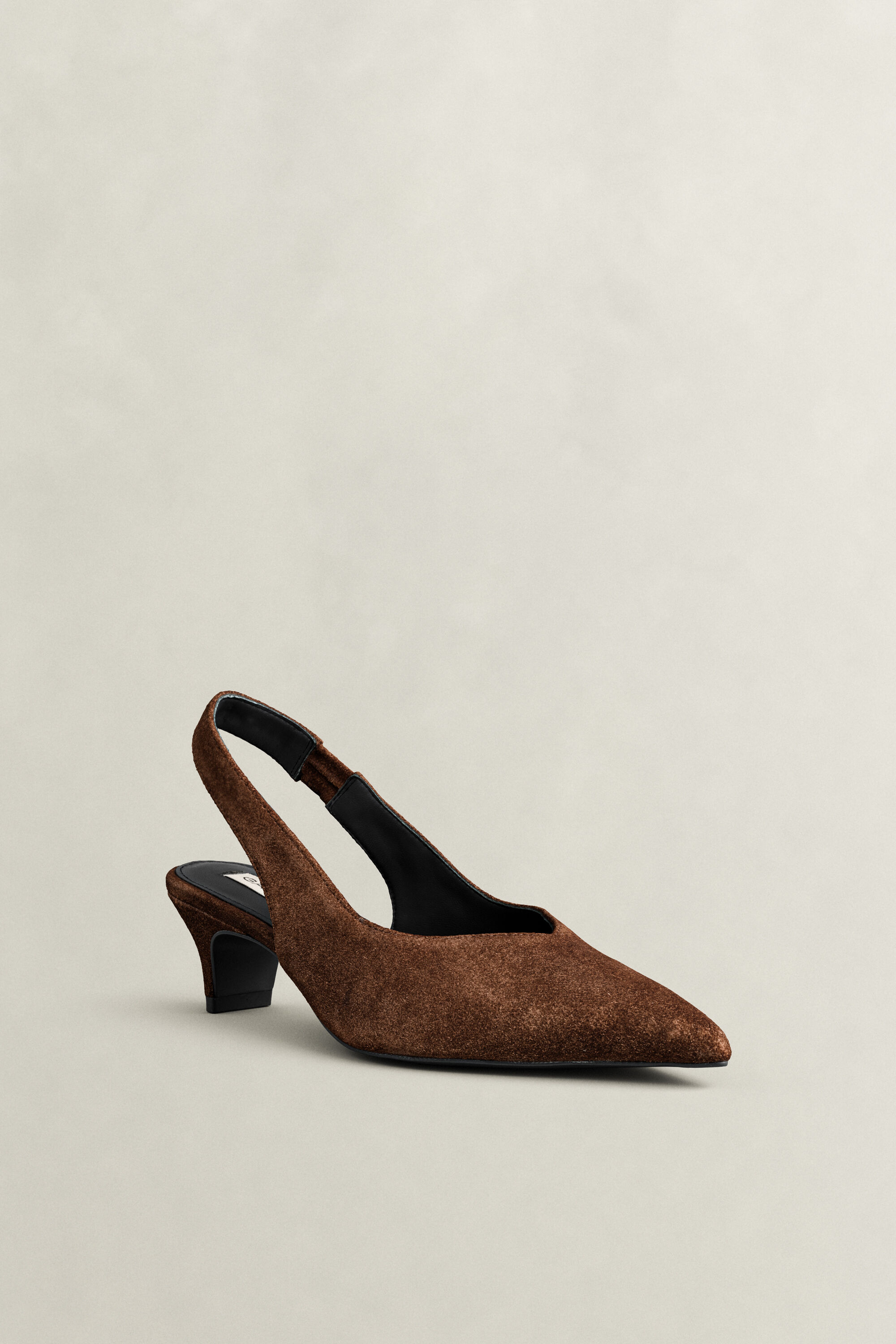 Tillbye Suede Heels — DARK BROWN